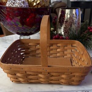 Longaberger Tan Woven Napkin Basket 2006